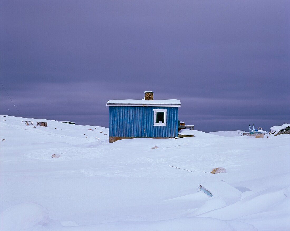 House In Frozen Landscape