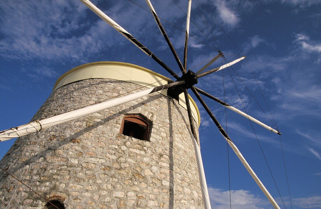 Stone Windmill, Low Angle View