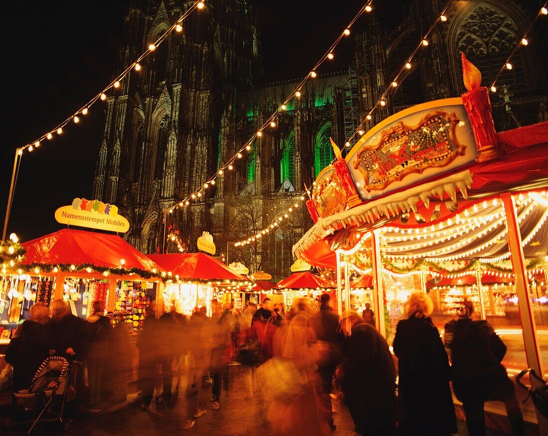 Cologne Cathedral And Christmas Market