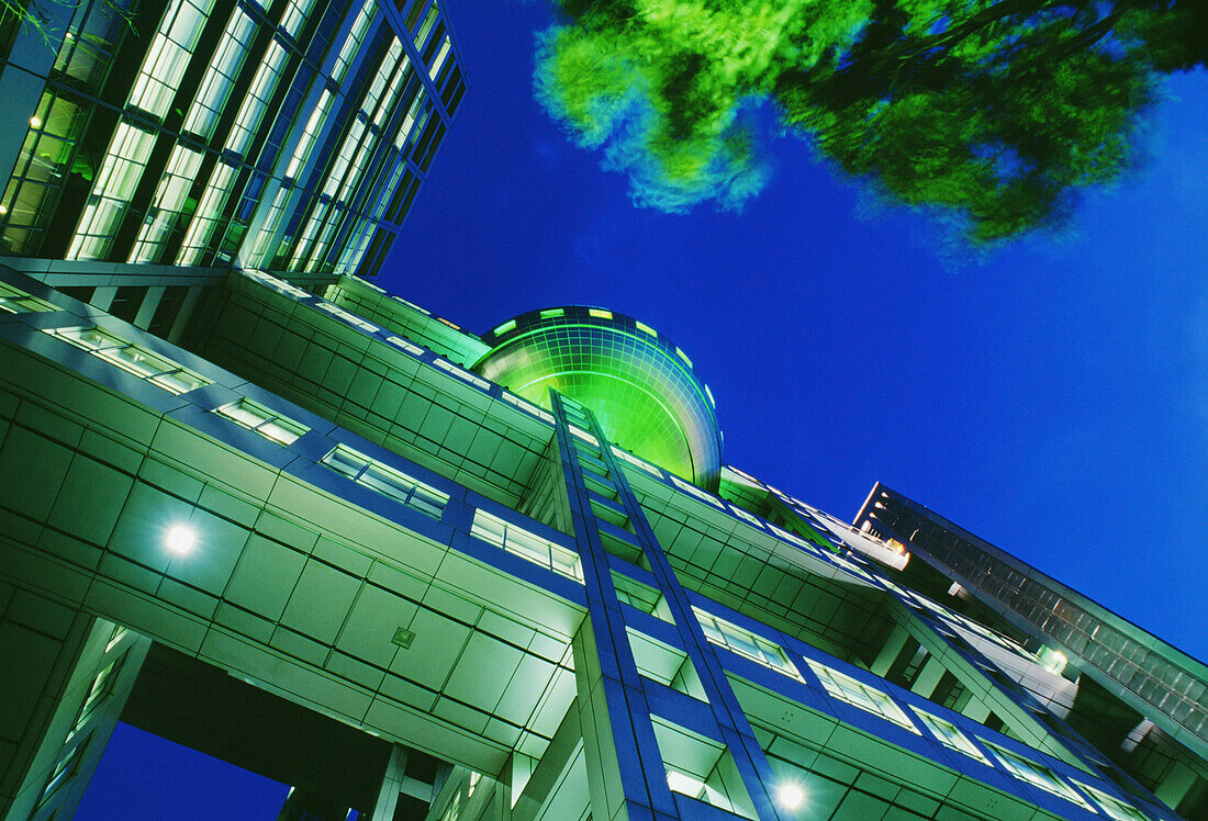 Fuji Tv Building At Dusk