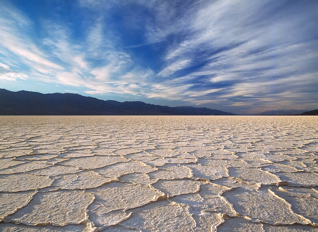 Looking Across The Saltpans At Badwater