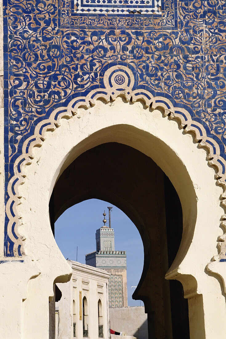 Bab Bou Jeloud und Moschee, Alt-Fes