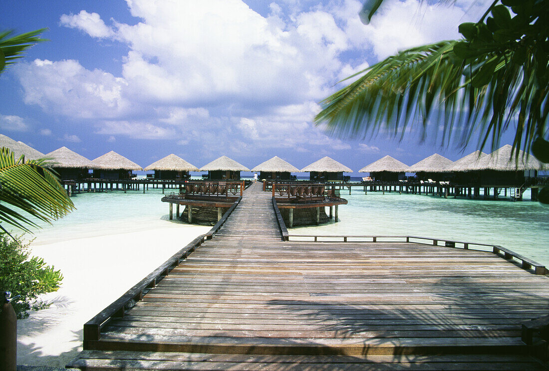 Jetty And Walkway To Huts On Stilts