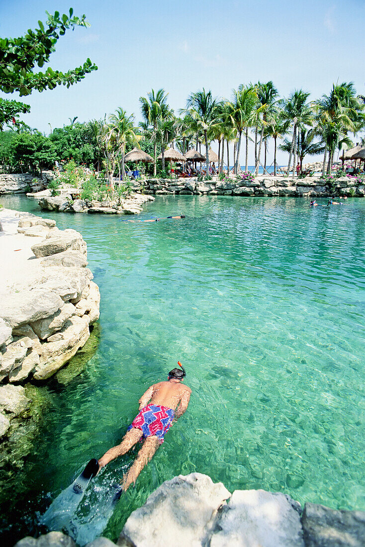 Man Snorkeling