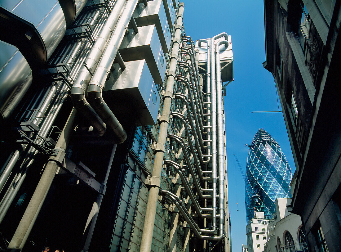 Lloyds Building And The Swiss Re Building