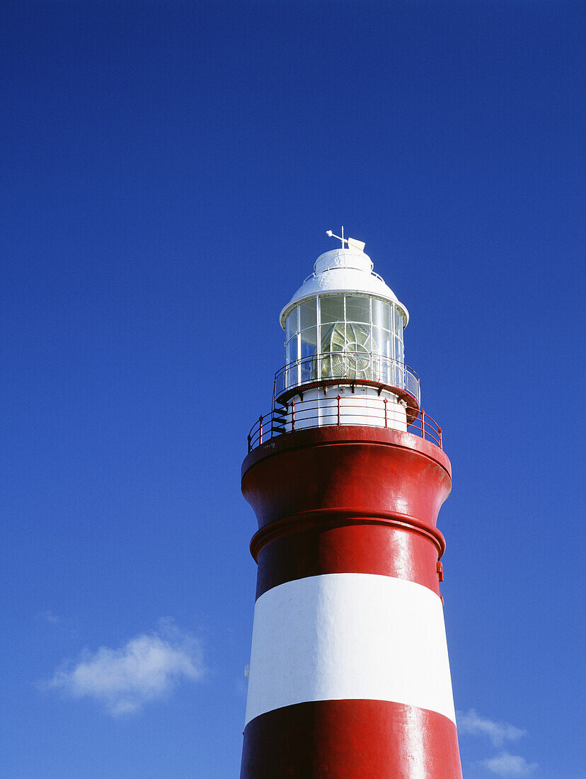 Red And White Striped Lighthouse