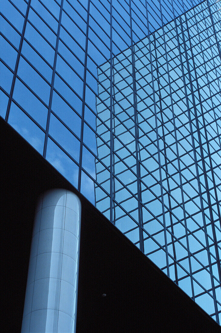 Modern Glass Building, Close Up