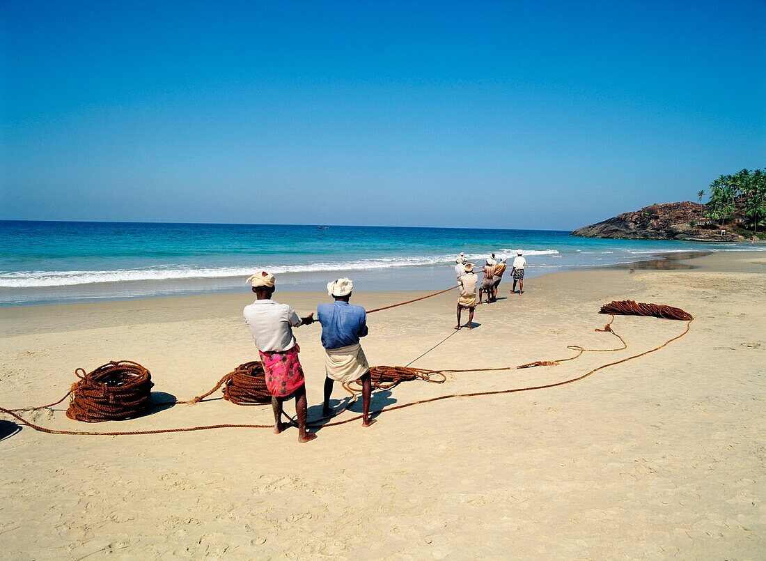 Kovalam Strand Fischer