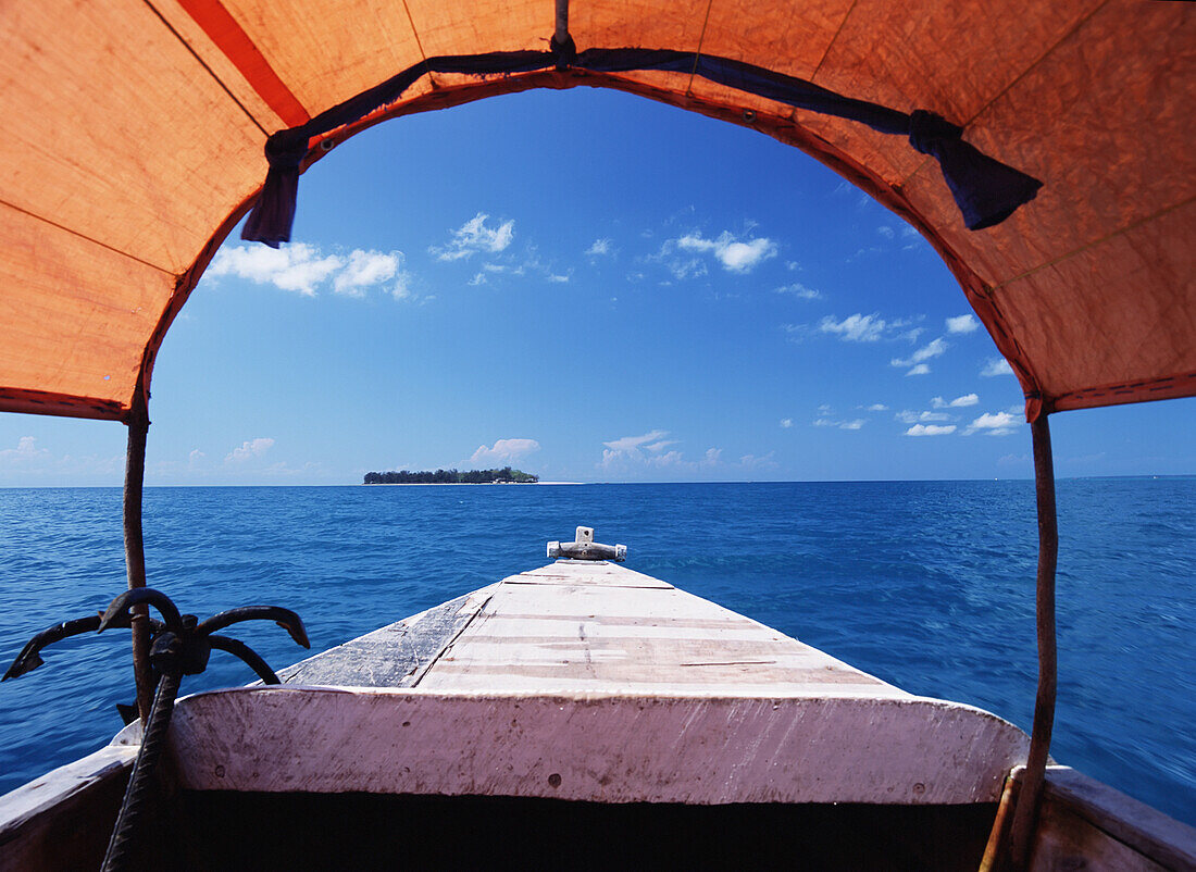 Dhow auf dem Weg zur Gefängnisinsel