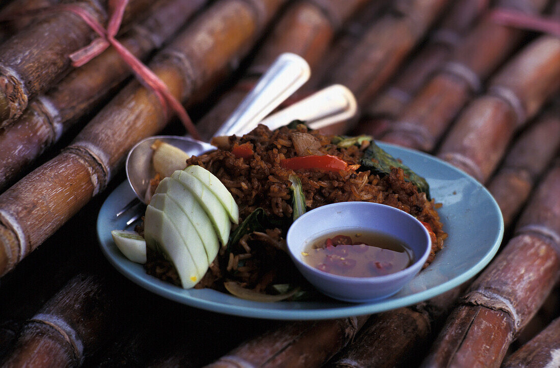 Traditionelles thailändisches Essen, Nahaufnahme