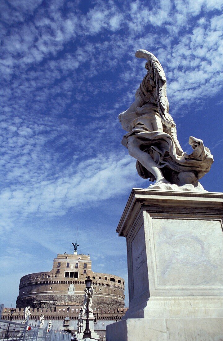 Castel St Angelo And Angel Statue