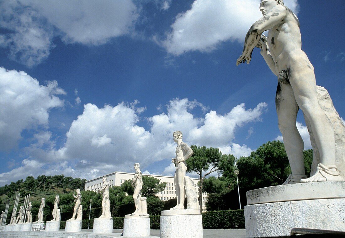 Statuen am Foro Italico