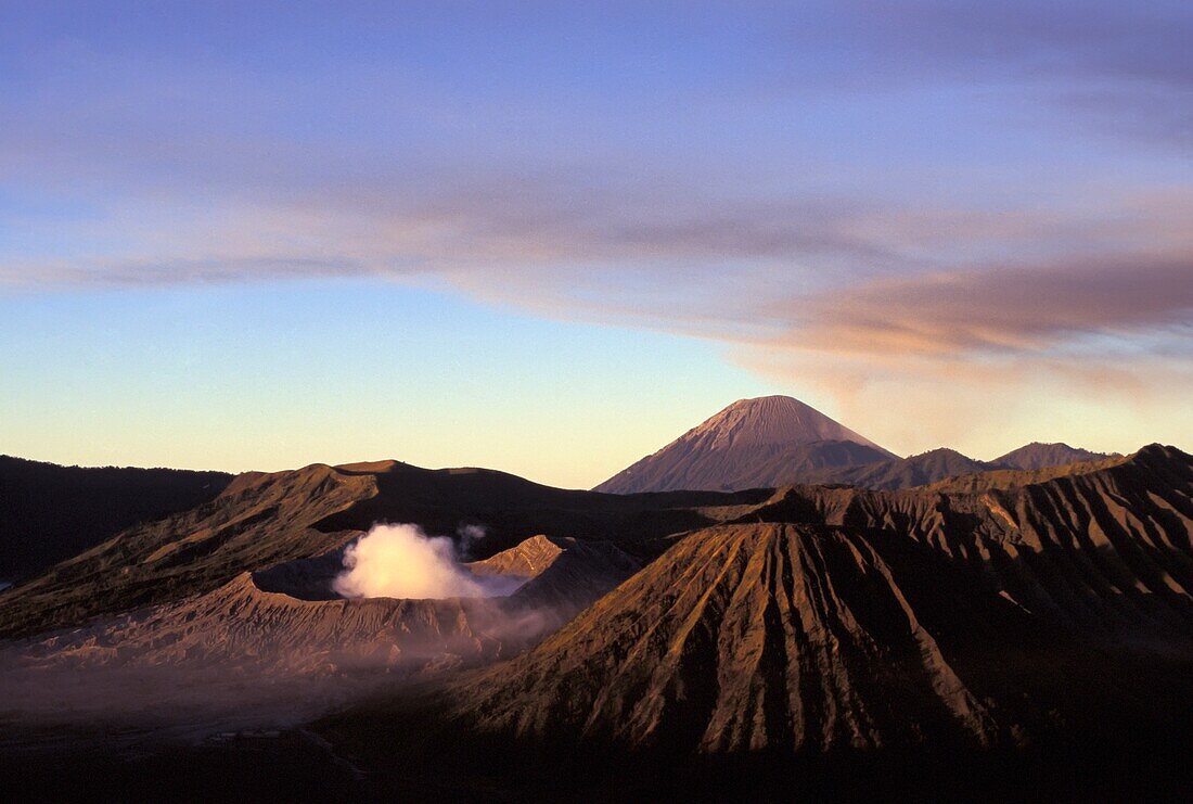Mount Bromo, Blick aus hohem Winkel