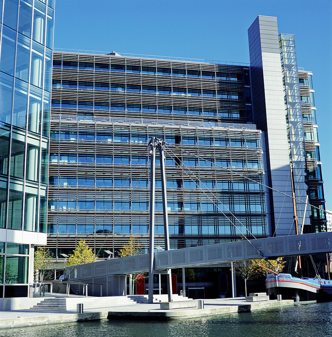 Office Buildings And Footbridge