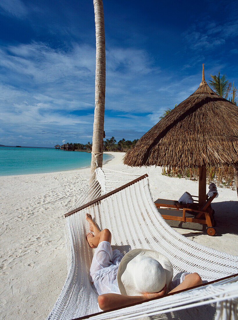 Relaxing In A Hammock At The One And Only Spa.