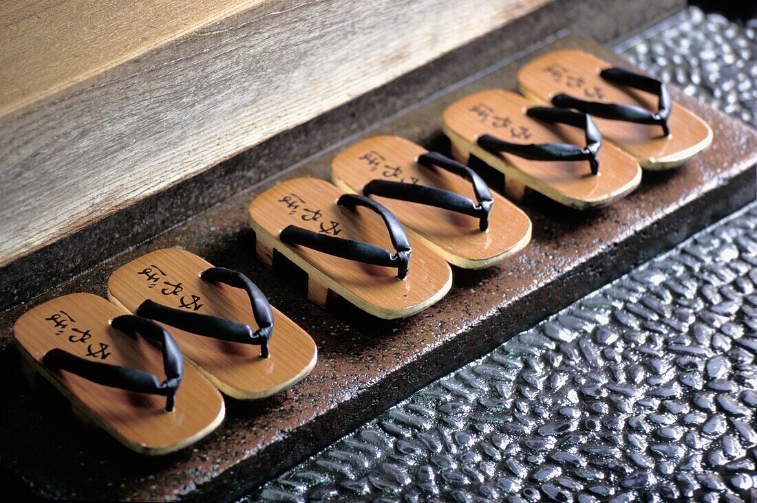 Traditional Sandals A Ryokan, Close Up