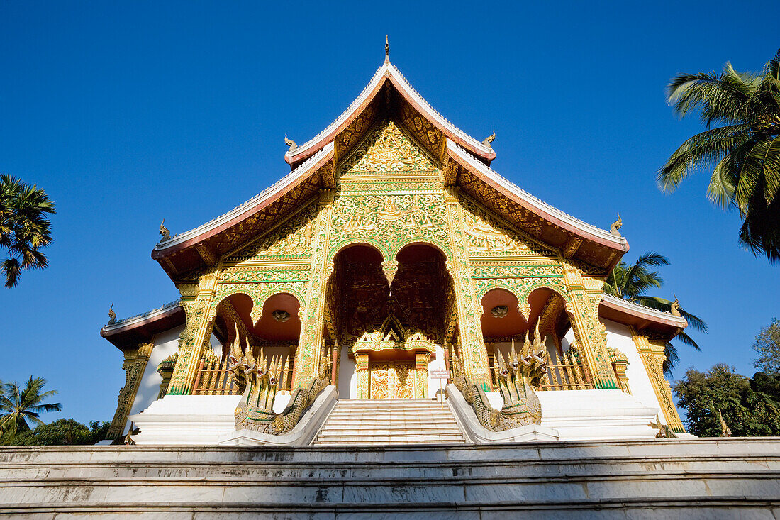 Haw Pha Bang Tempel innerhalb des Geländes des Königlichen Palastmuseums.