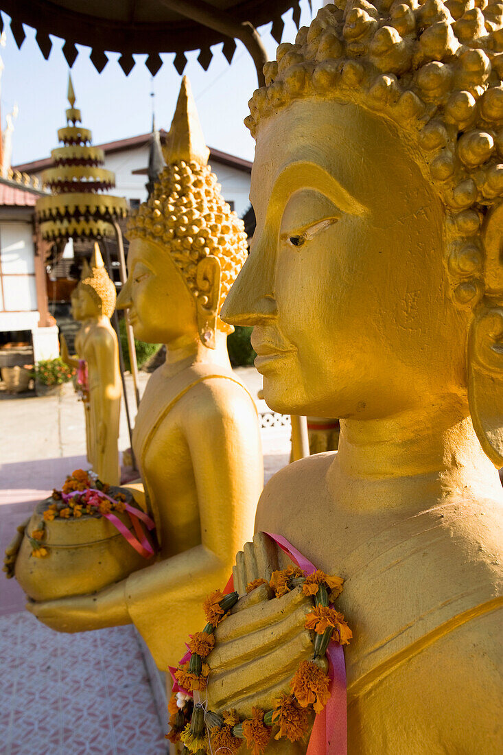 Statue Of Buddha At Temple.