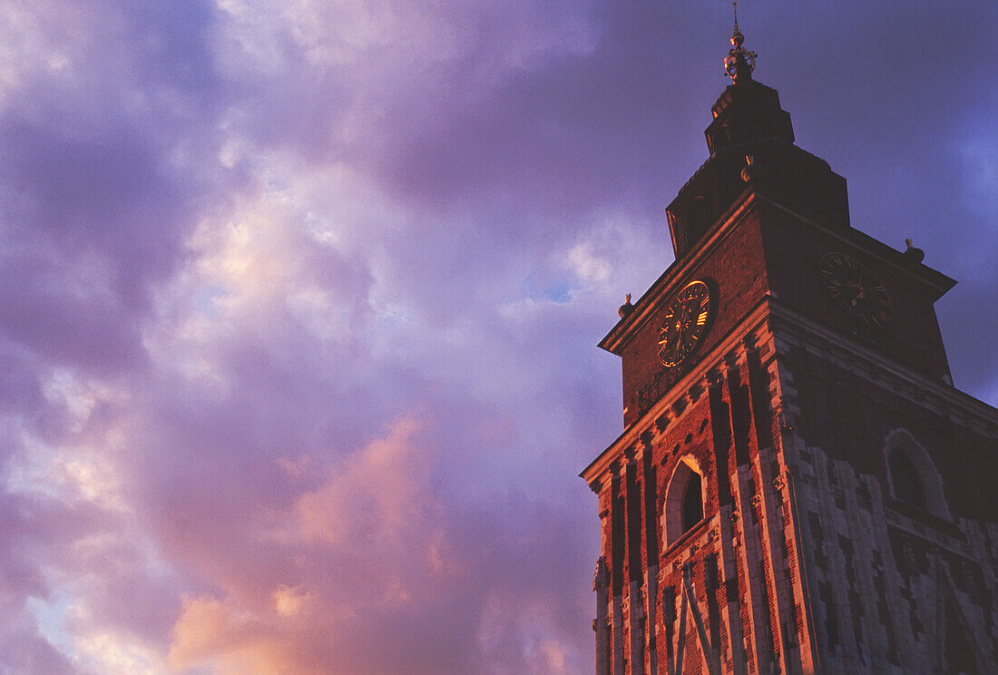 Town Hall In Main Market Square At Sunset