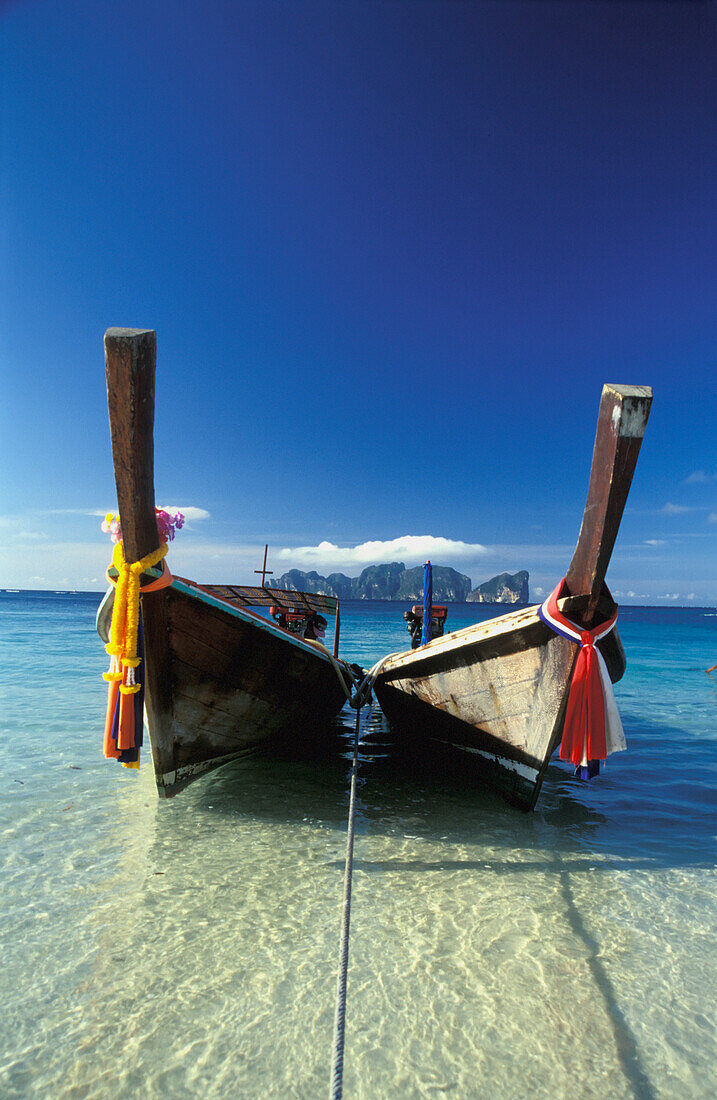 Traditional Wooden Fishing Boats, Low Angle View