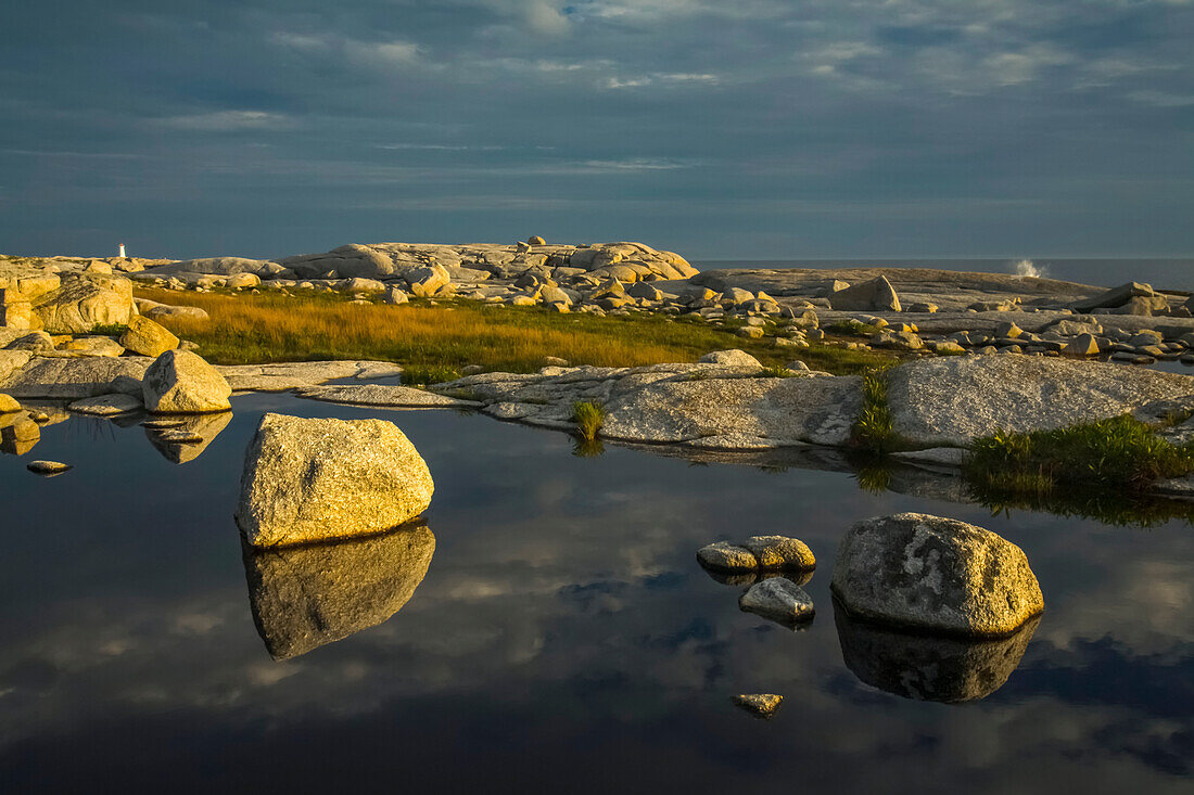 Shoreline Along The Coast At Peggy's Cove, Nova Scotia.