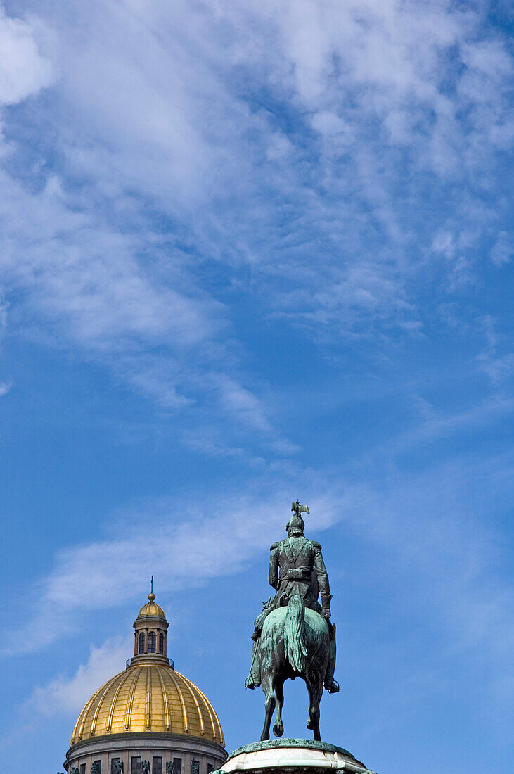 St Isaac's Cathedral And Statue