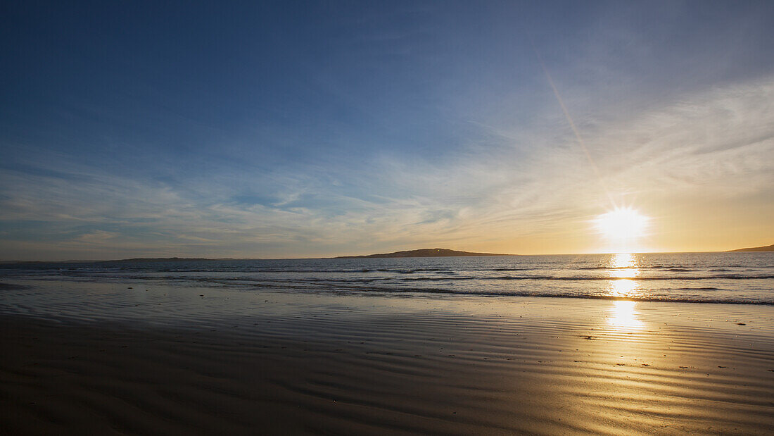 Sunset at agata beach; Luderitiz namibia