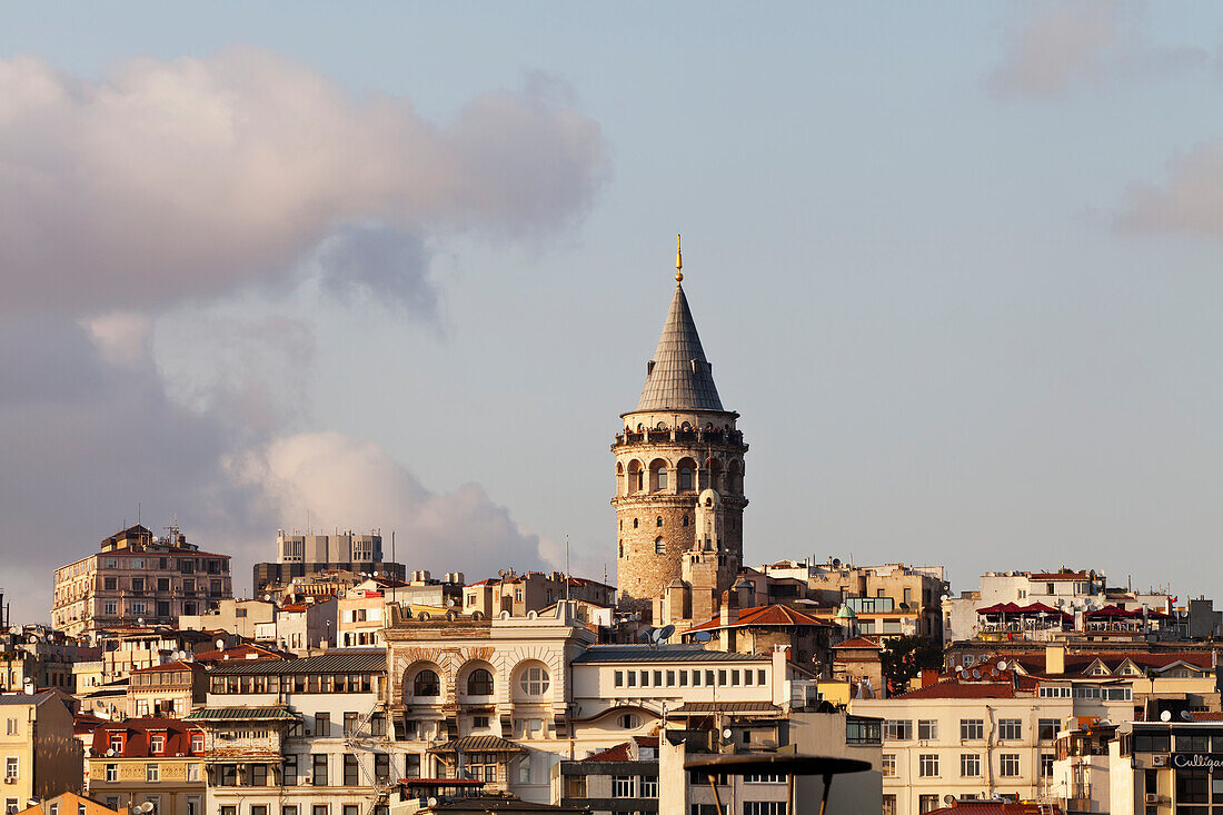 View Of Galata Tower In Beyoglu District; Istanbul, Turkey
