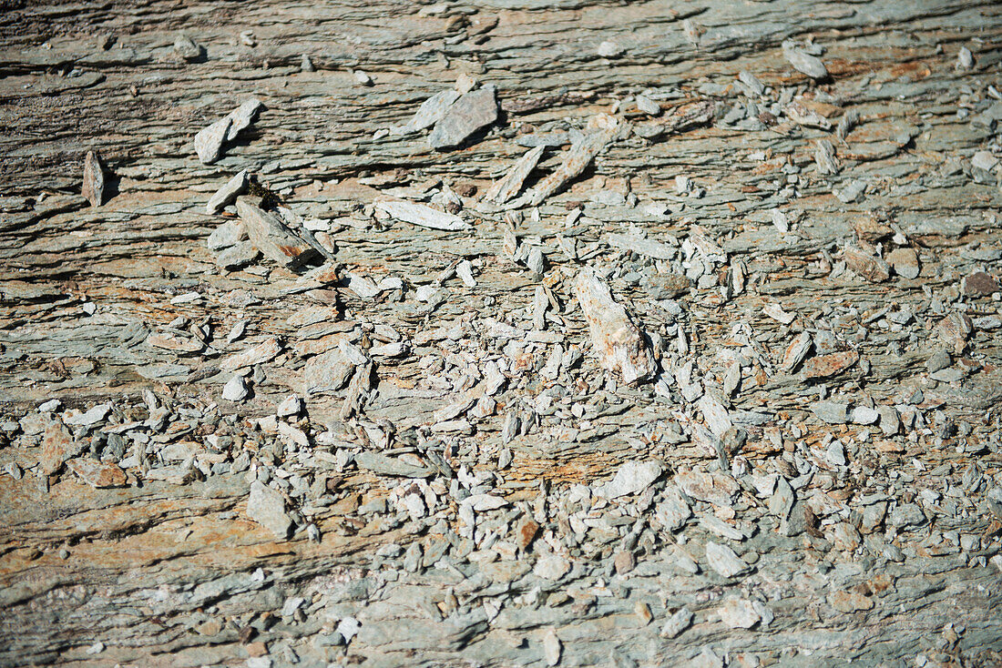 Rock texture at the col de sorebois above zinal; Zinal val d'anniviers switzerland