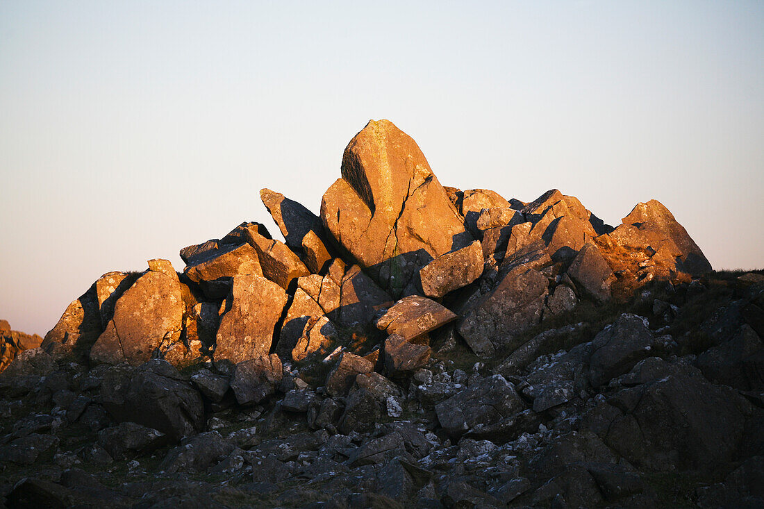 Atop The Preseli Mountains At Carn Meini, Origin Of The Blue Stones At Stonehenge; Pembrokeshire, Wales