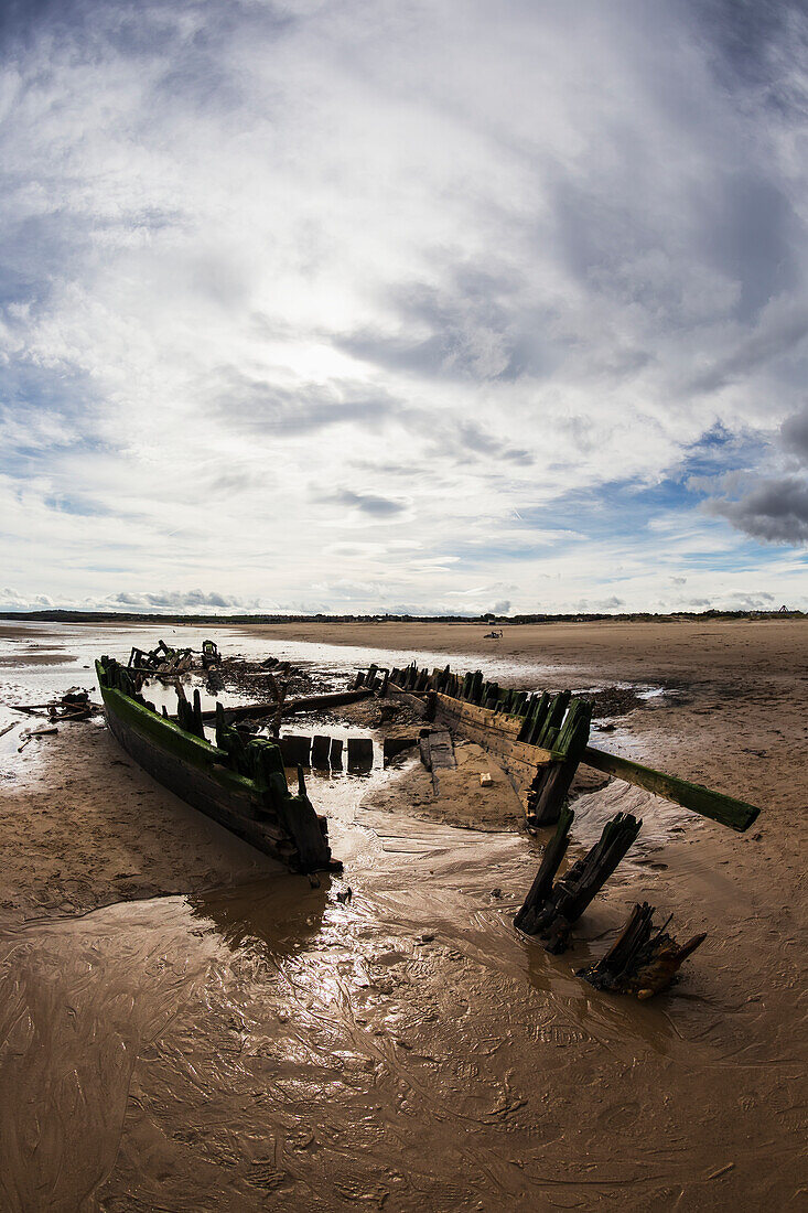 Shipwreck Constance Ellen; South Shields, Tyne And Wear, England