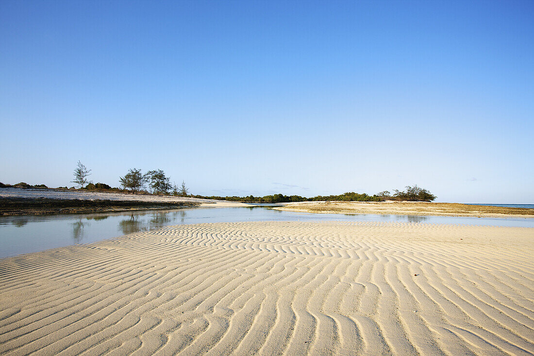 Rippled Sand On A Beach At Low Tide; Vamizi Island, Mozambique