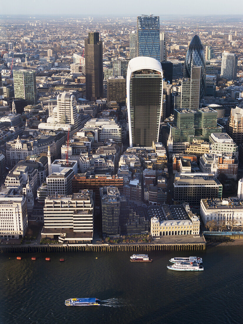 Cityscape With A View Of 20 Fenchurch Street, Walkie Talkie Building; London, England