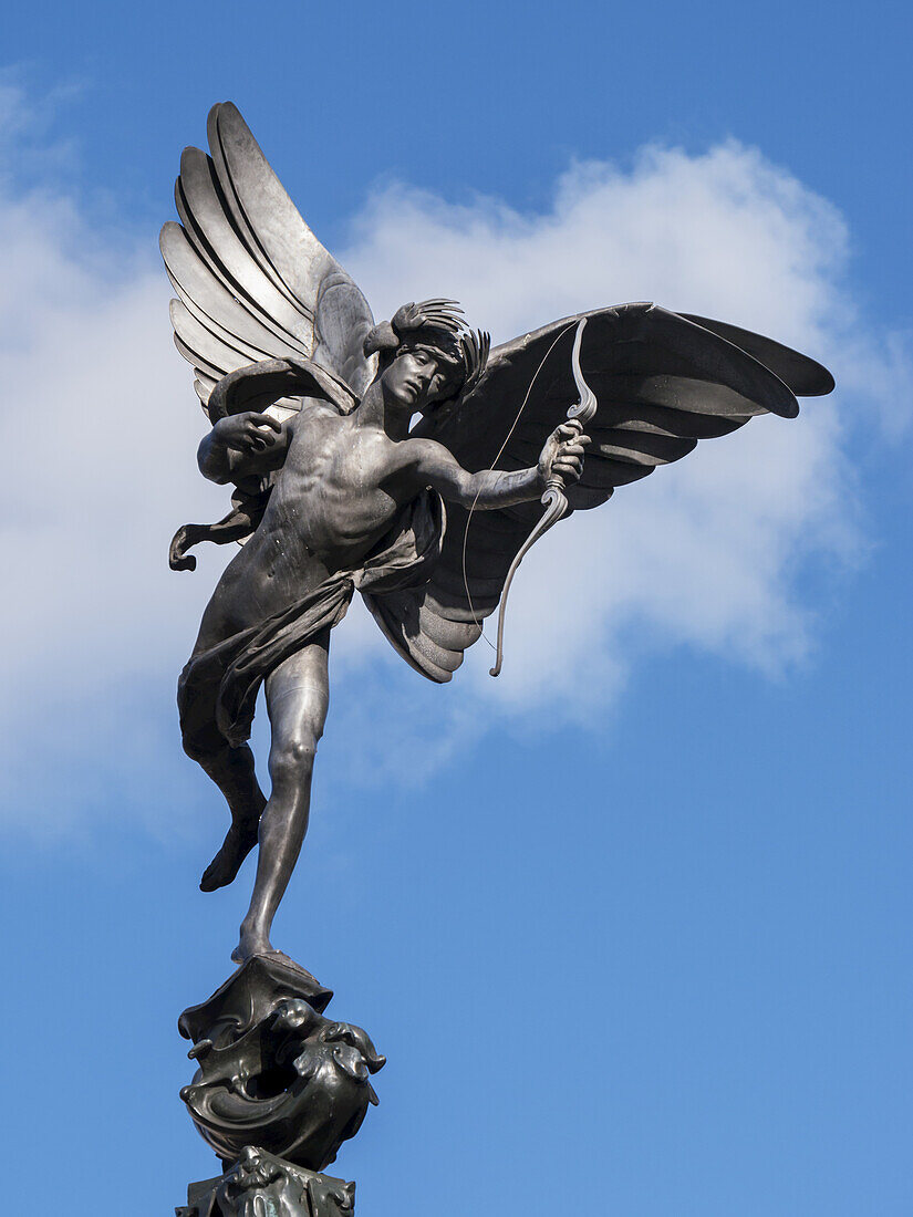 Eros-Statue am Piccadilly Circus; London, England