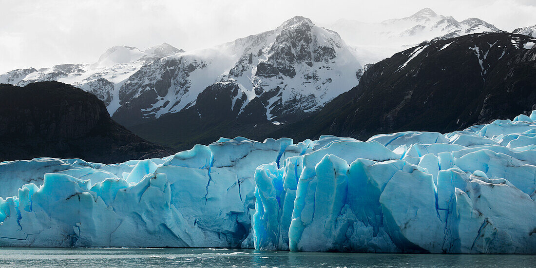 Grey Lake And Grey Glacier, Torres Del Paine National Park; Torres Del Paine, Magallanes And Antartica Chilena Region, Chile