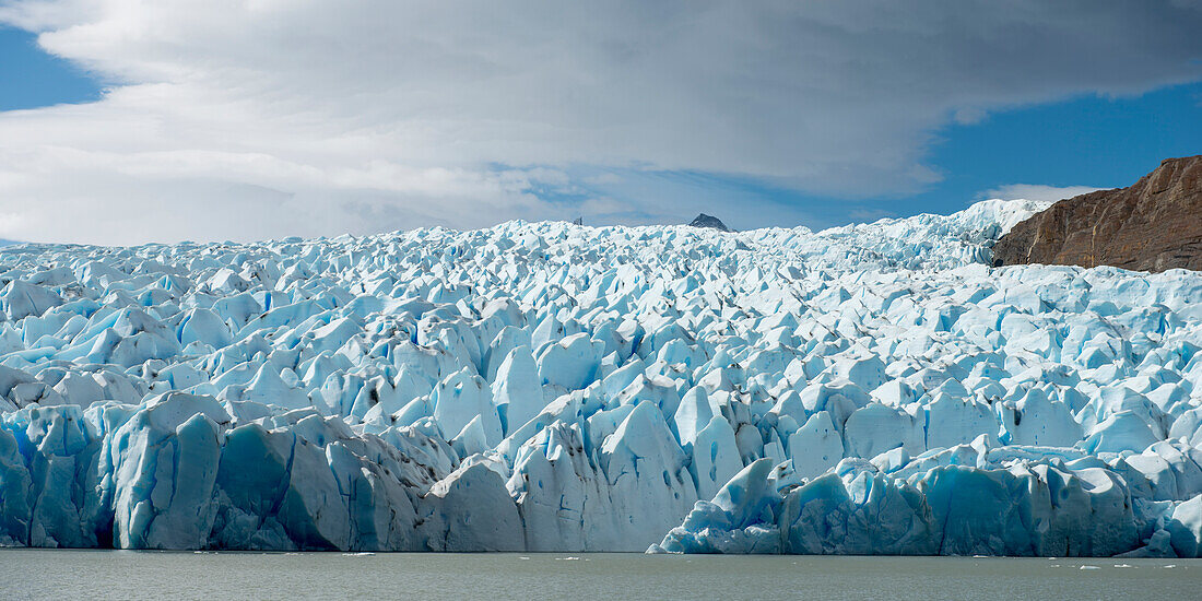 Grey Glacier And Grey Lake, Torres Del Paine National Park; Torres Del Paine, Magallanes And Antartica Chilena Region, Chile