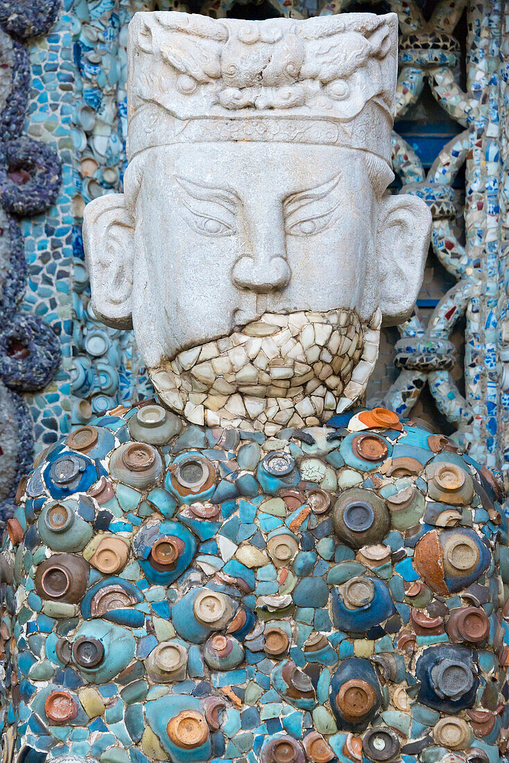 Porcelain House (also known as China House), with chinaware cemented and glued onto the building, Tianjin, China