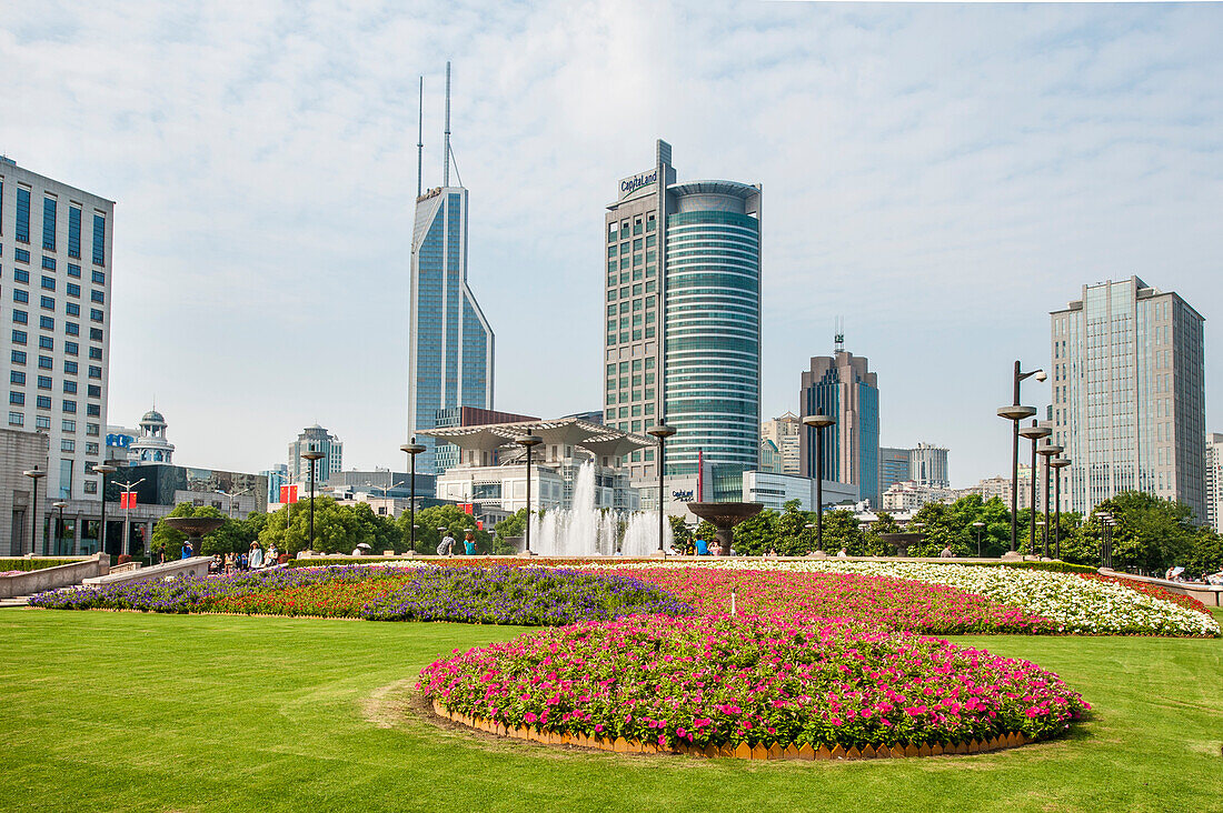 Platz des Volkes Shanghai, China.