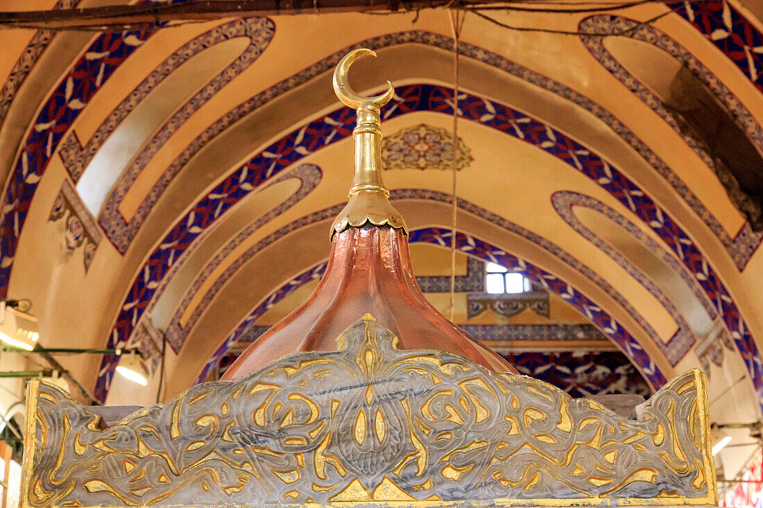 Turkey, Istanbul. Grand Bazaar. Covered Bazaar.