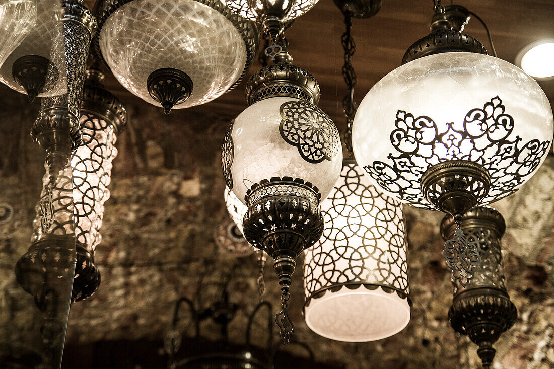 Istanbul, Turkey. Turkish Lamps,