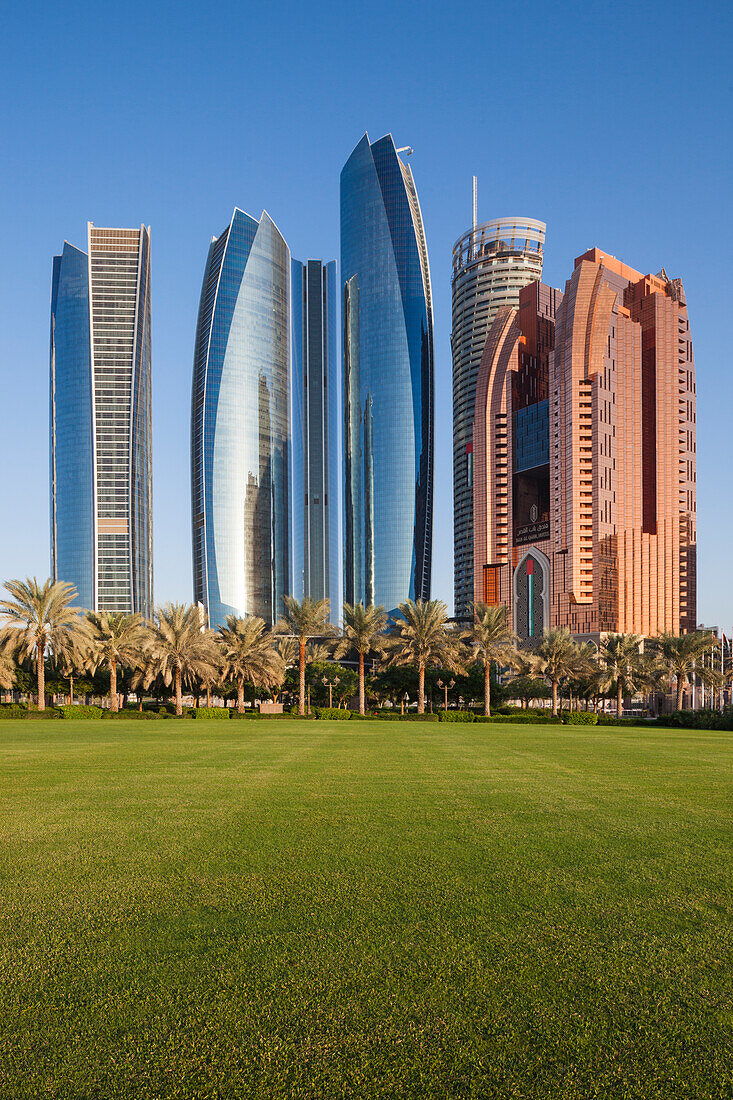 UAE, Abu Dhabi. Etihad Towers