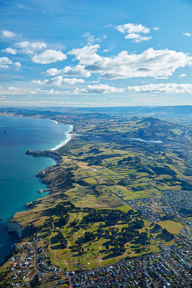 St. Clair Golf Club, St. Clair Park, Dunedin, Otago, Südinsel, Neuseeland, Luftaufnahme