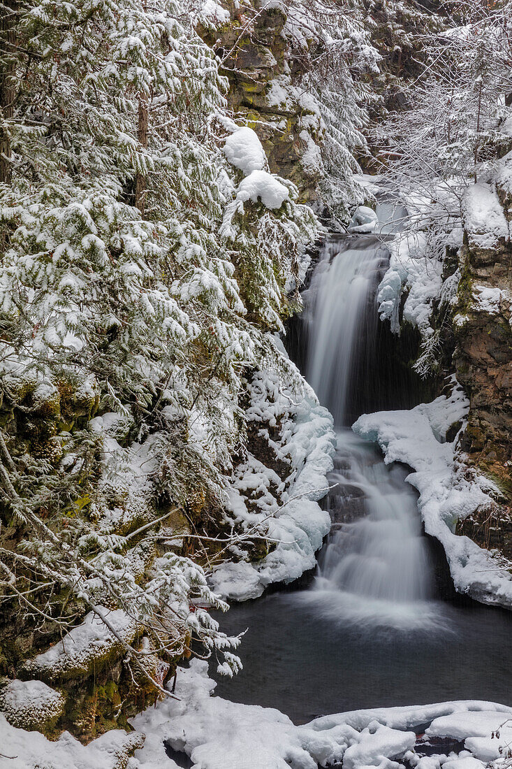 Falls Creek in winter near Nelson, British Columbia, Canada (Large format sizes available)