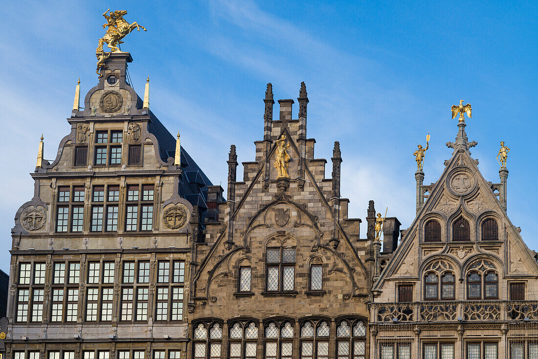 Belgium, Antwerp. Grotemarkt buildings