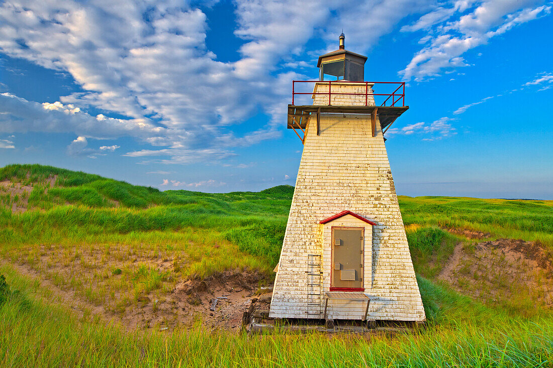 Canada, Prince Edward Island. St. Peters Harbour Lighthouse