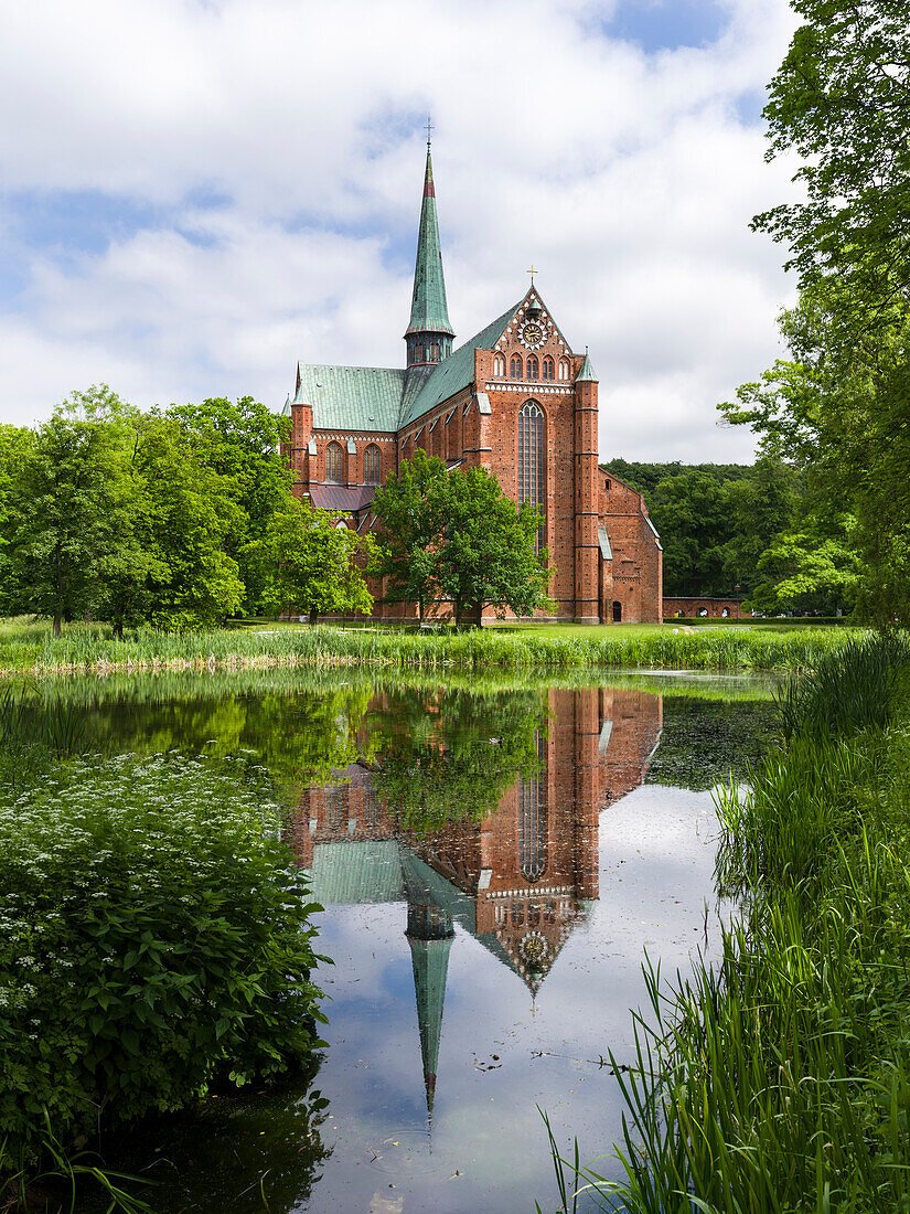 The minster in Bad Doberan near Rostock. A masterpiece build in North German brick high gothic style. Germany, Rostock