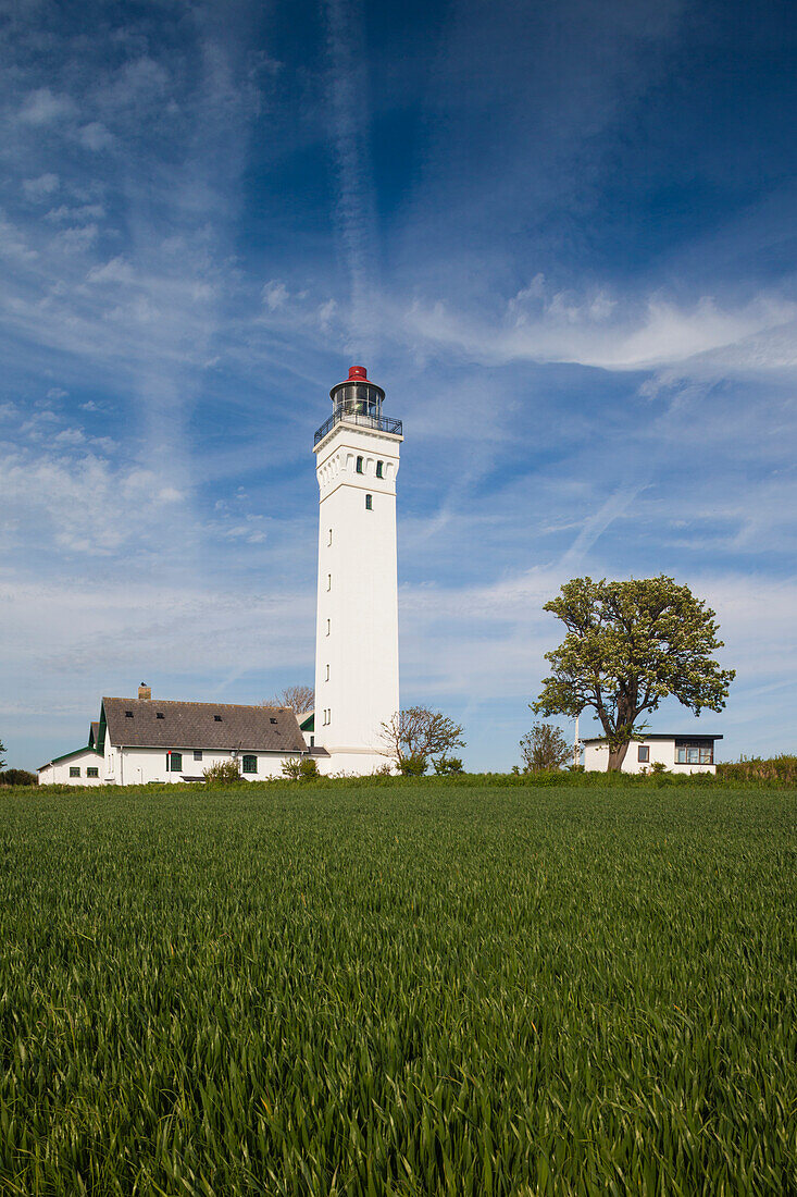 Denmark, Langeland, Bagenkop, Keldsnor Fyr lighthouse