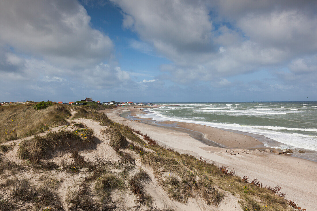Denmark, Jutland, Klitmoller, windsurfing capital of Denmark, beachfront on the Skagerrak