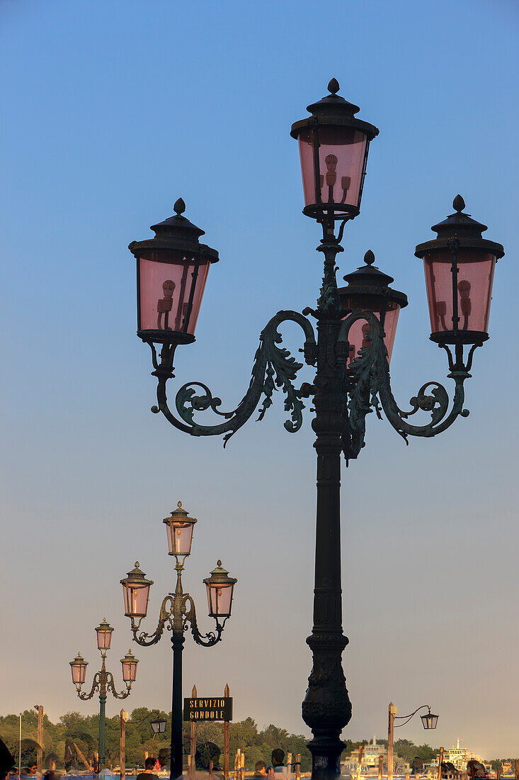 Old Lamp posts. Venice. Italy.