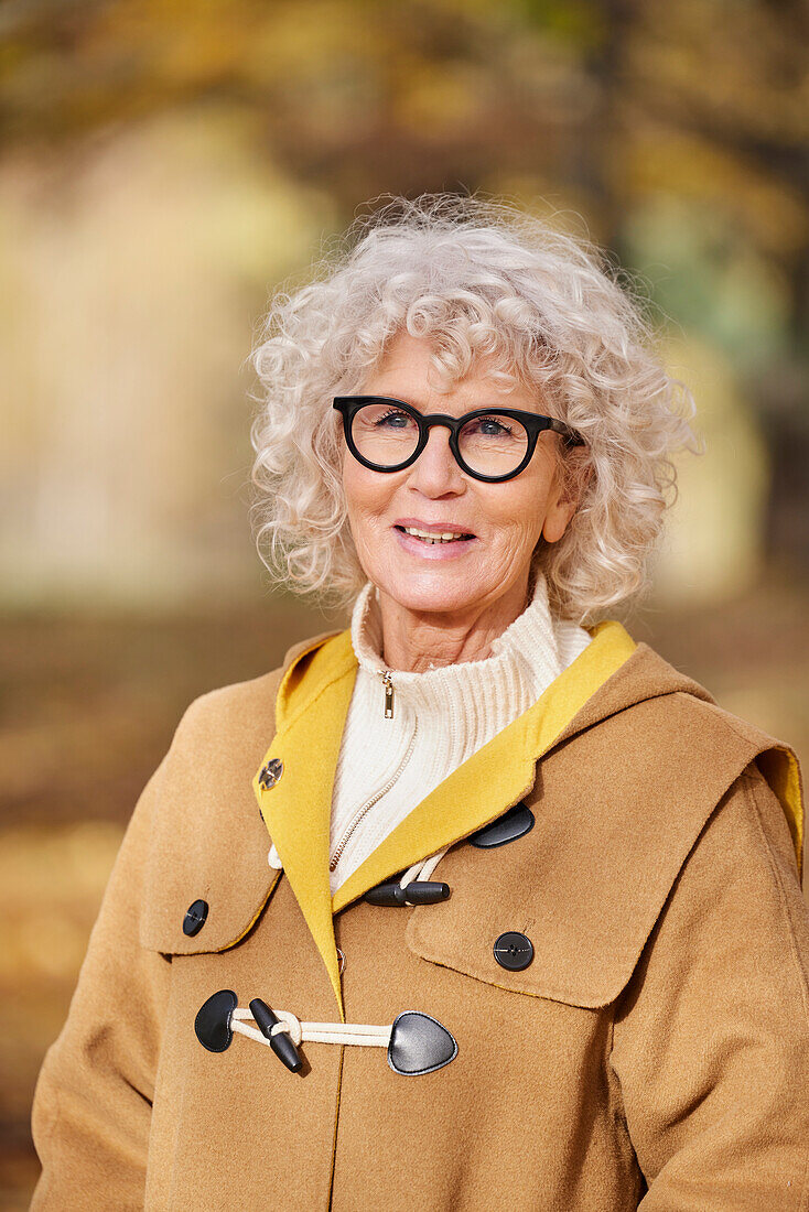 Senior woman looking at camera